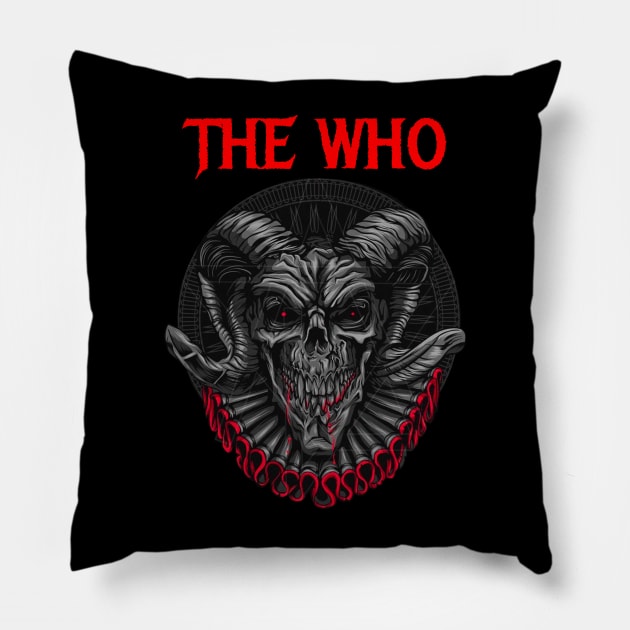 THE WHO BAND Pillow by Angelic Cyberpunk