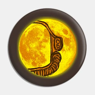 Moon helmet Pin