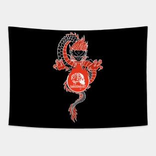 Asian Dragon Logo Tapestry