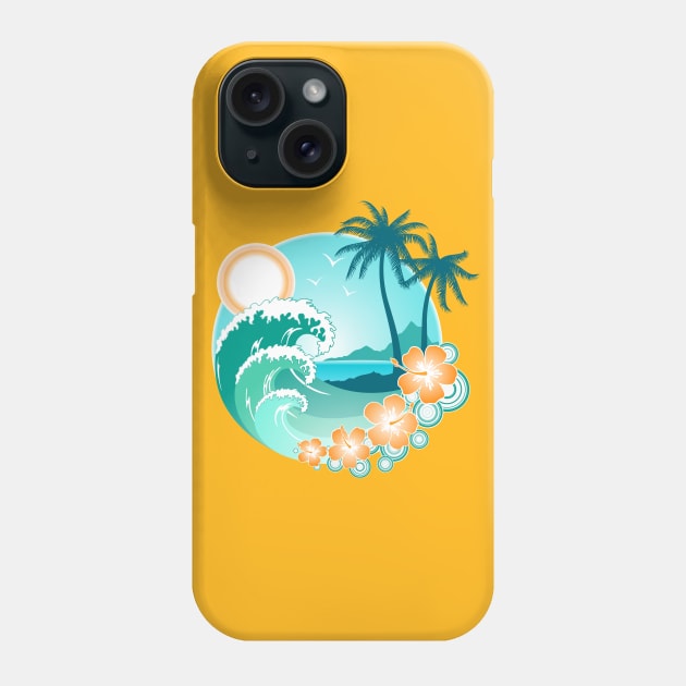 Waves Phone Case by Archeros