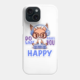 Cute Fox GAMER Do What Makes You Happy Phone Case