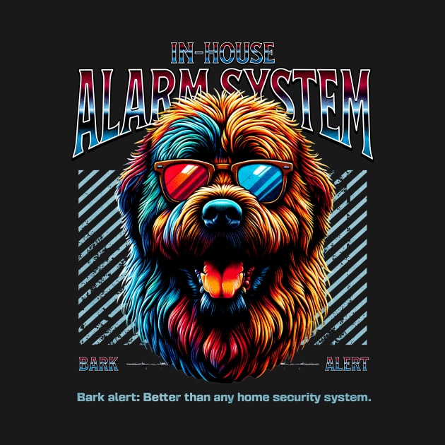 Bark Alert Bouvier des Flandres Dog by Miami Neon Designs