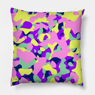 Cyberpunk camouflage Pattern girl Pillow