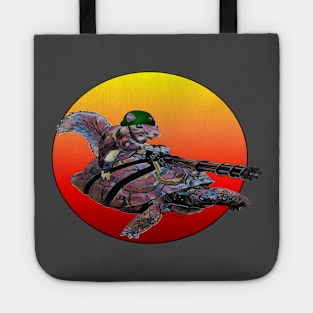 FUNNY GAMER COD SWAG MASHUP SQUIRREL MILITARY HUMOR LIT Tote