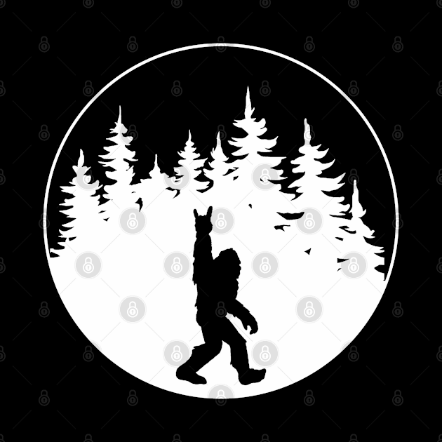 Yeti Bigfoot Sasquatch Circle by TheBadNewsB