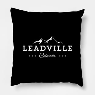 Leadville Colorado, Mountain Town Co Tee Pillow