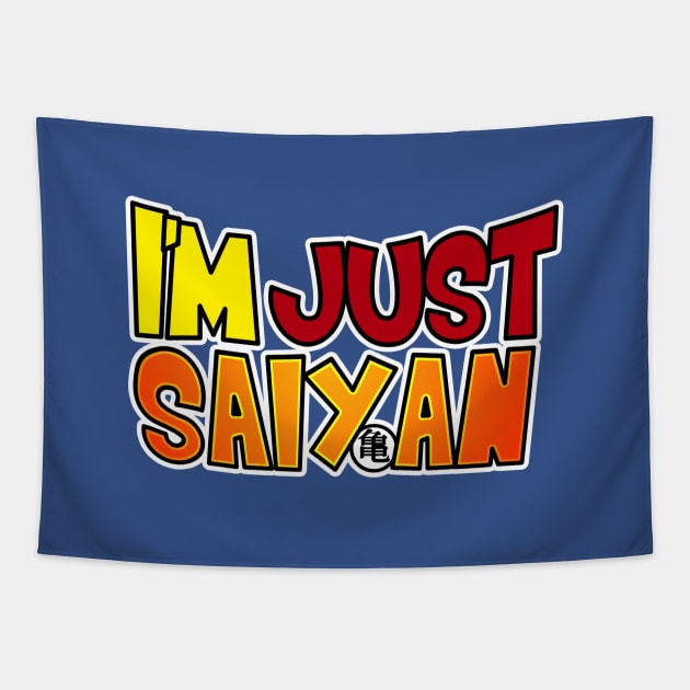 Just Saiyan Tapestry by scribblejuice