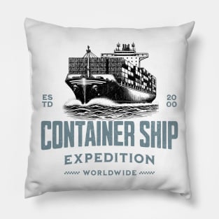 Container Ship Pillow