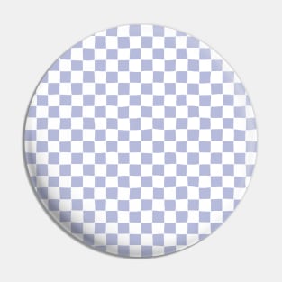 Wonky Checkerboard, White and Lavender Pin