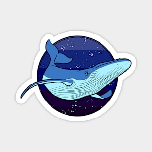 Whale, retro design Magnet