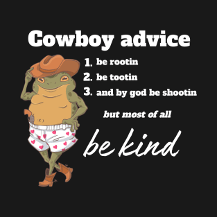Frog Cowboy Advice T-Shirt