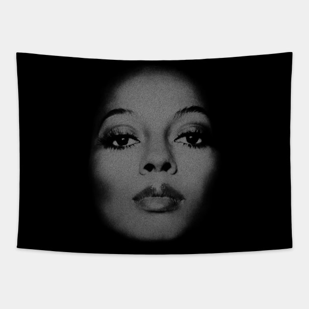 Retro Diana Ross Tapestry by Cataleyaa