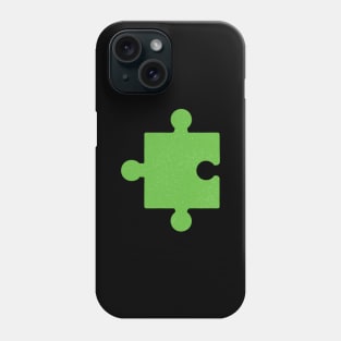 We "Click" - Green puzzle piece Phone Case