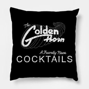 The Golden Horn Cocktails Pillow