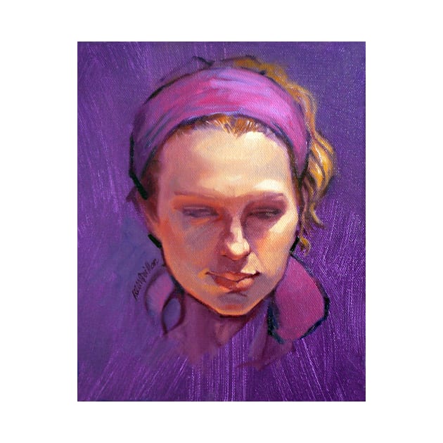 Portrait of Phoebe : Oil Painting by rozmcq