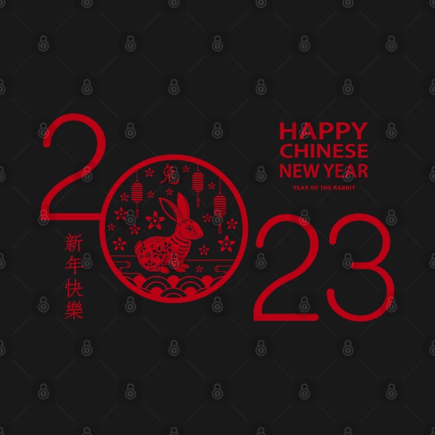 Happy chinese new year 2023 zodiac sign year of the rabbit by Shaniya Abernathy