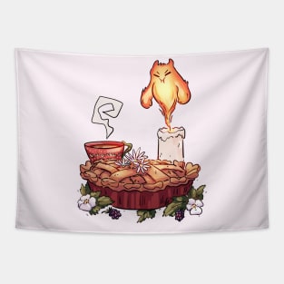 Fantasy Cottagecore - Fire Pie Tapestry