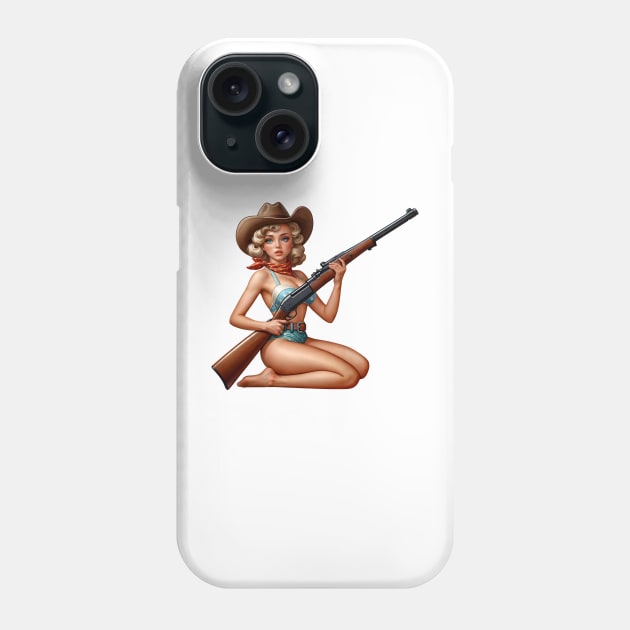 Cowgirl Phone Case by Rawlifegraphic