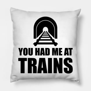 Train - You had me at trains Pillow