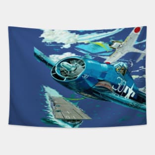 Famous WW2 Planes Grumman F4F Wildcat Tapestry