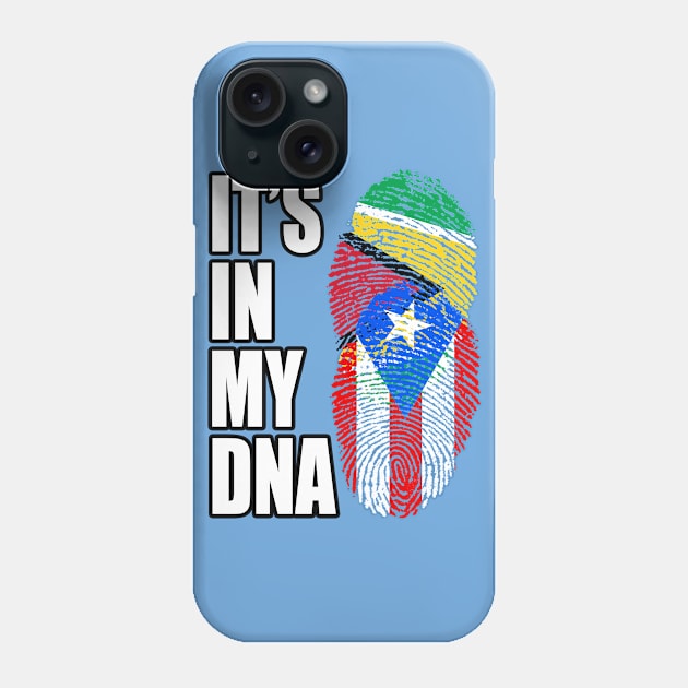 Puerto Rican And Guyanese Mix DNA Flag Heritage Phone Case by Just Rep It!!