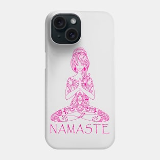 "Namaste", Lola the Yogini Phone Case