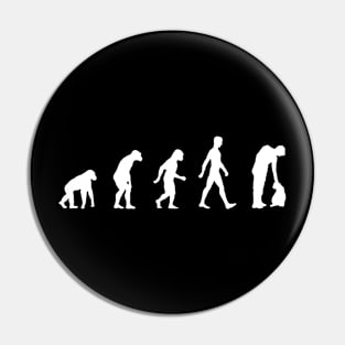 Evolution of man to petting cats Pin