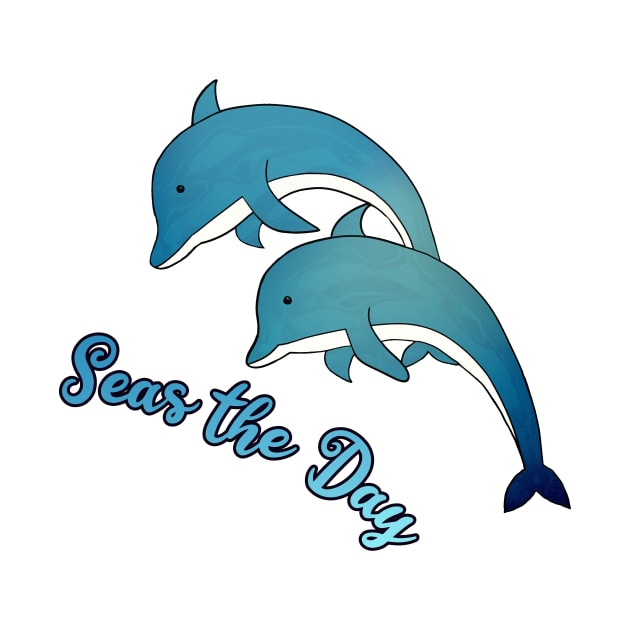 Seas the day dolphins by KaisPrints