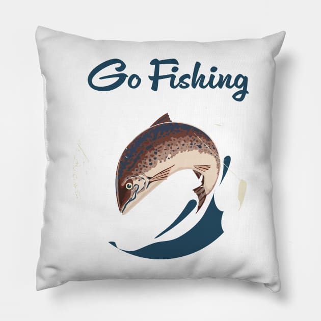 Go Fishing Pillow by nickemporium1