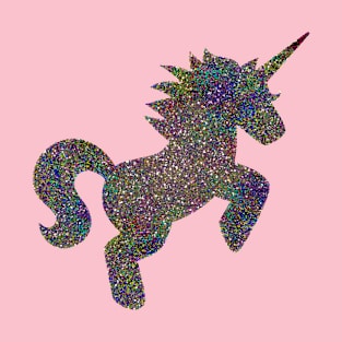 Glam Rainbow Metallic Unicorn T-Shirt