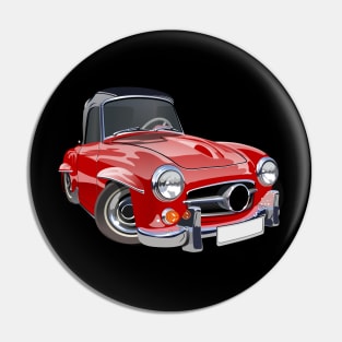 Cartoon retro car Pin