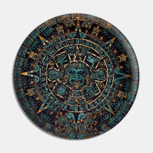 Aztec Tribal Artifact Pin