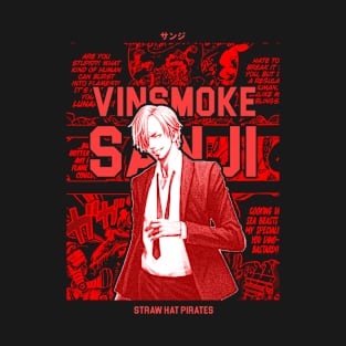 Vinsmoke Sanji - One Piece Red T-Shirt