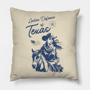 Ladies Defense of Texas Pillow