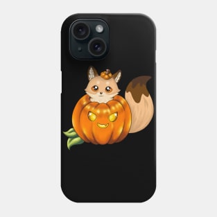 Sunny the Fox in a Cute Jack o’ Lantern Phone Case