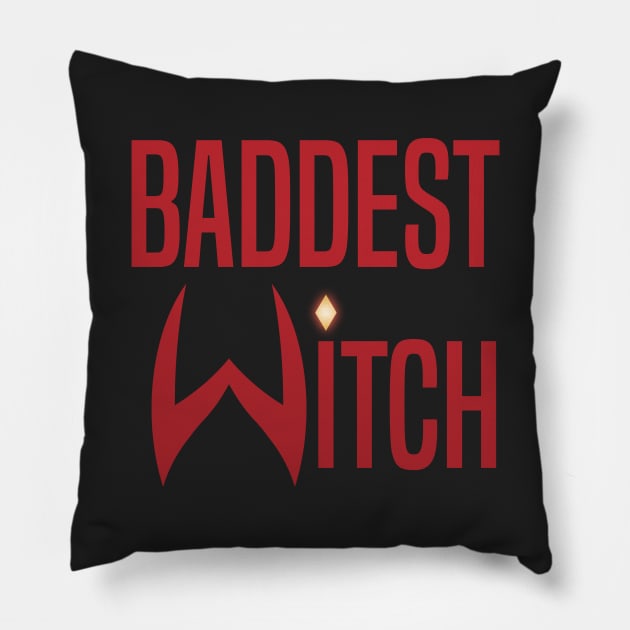 Baddest Witch Pillow by Valiant Starr