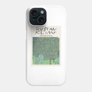 Gustav Klimt Rosebushes Under The Trees Painting Exhibition Phone Case