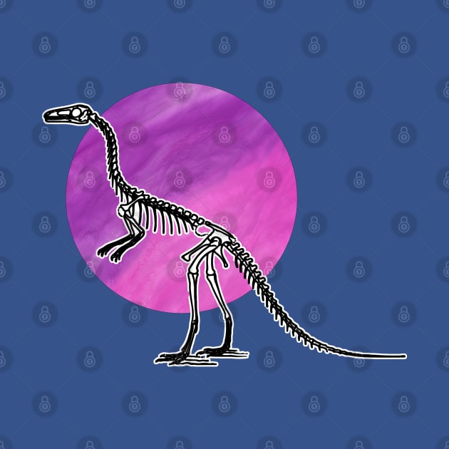 Dinosaur Skeleton in Space by chimakingthings