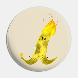 Flaming Banana Pin