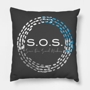 S.O.S. White Pillow