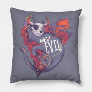 Mostly Evil Cat Pillow