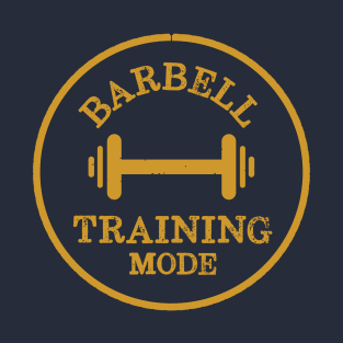 Barbell Training Mode Retro Workout T-Shirt