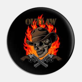 Cowboy skull Pin