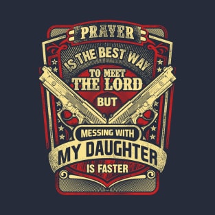 Gun Enthusiast Dad of Daughter T-Shirt