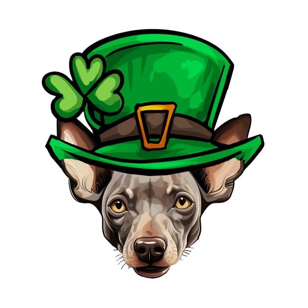 Funny St Patricks Day Hairless Terrier by whyitsme