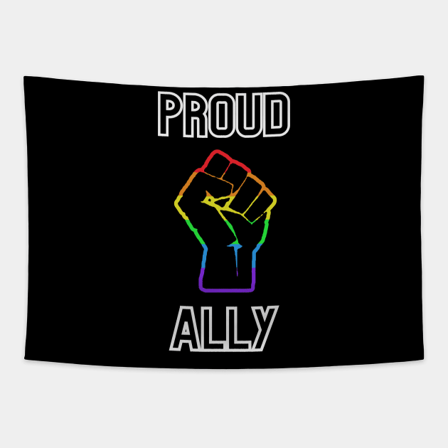 PROUD ALLY Tapestry by AlphabetArmy