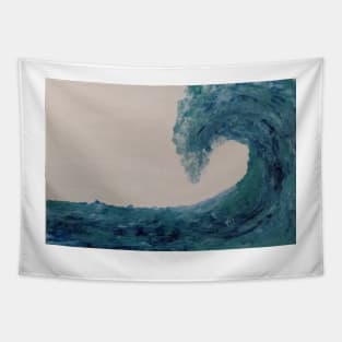 Turquoise wave Tapestry