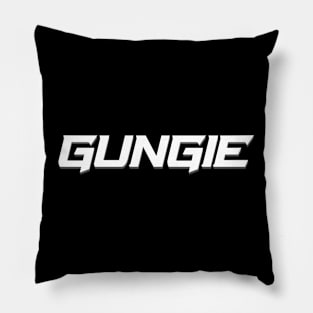 White GUNGIE Racing Design Pillow