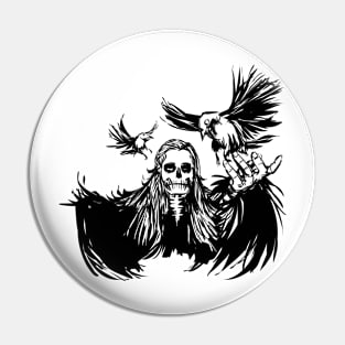 Witch Crow Pin