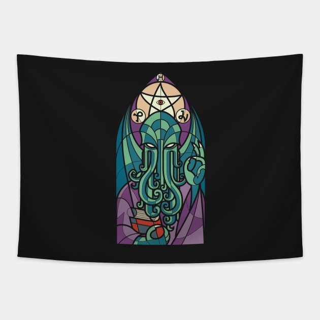 Cthulhu's Church Tapestry by spike00